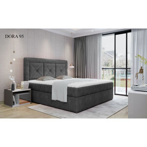 Čalouněná postel IDRIS Boxsprings 140 x 200 cm Provedení: Dora 95