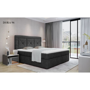 Čalouněná postel IDRIS Boxsprings 140 x 200 cm Provedení: Dora 96