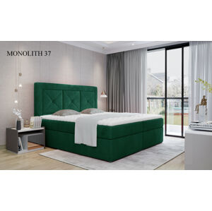Čalouněná postel IDRIS Boxsprings 160 x 200 cm Provedení: Monolith 37