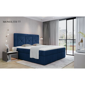 Čalouněná postel IDRIS Boxsprings 160 x 200 cm Provedení: Monolith 77
