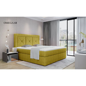 Čalouněná postel IDRIS Boxsprings 160 x 200 cm Provedení: Omega 68