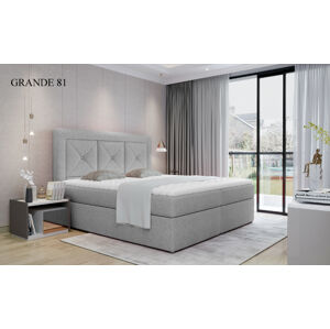 Čalouněná postel IDRIS Boxsprings 160 x 200 cm Provedení: Grande 81