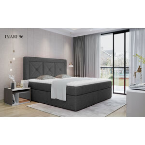 Čalouněná postel IDRIS Boxsprings 160 x 200 cm Provedení: Inari 96