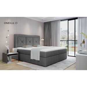 Čalouněná postel IDRIS Boxsprings 180 x 200 cm Provedení: Omega 13