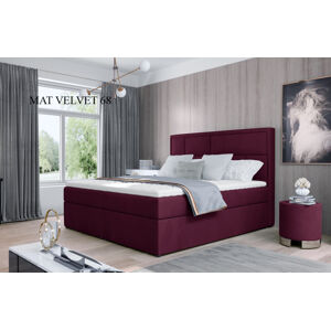 Čalouněná postel MERON Boxsprings 140 x 200 cm Provedení: Mat Velvet 68