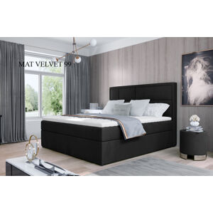 Čalouněná postel MERON Boxsprings 140 x 200 cm Provedení: Mat Velvet 99
