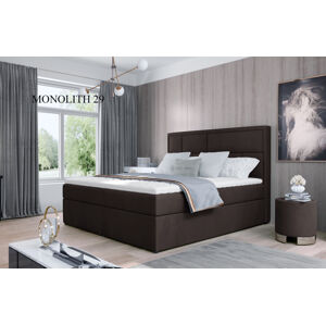 Čalouněná postel MERON Boxsprings 140 x 200 cm Provedení: Monolith 29