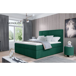 Čalouněná postel MERON Boxsprings 140 x 200 cm Provedení: Monolith 37