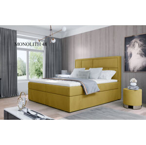 Čalouněná postel MERON Boxsprings 140 x 200 cm Provedení: Monolith 48