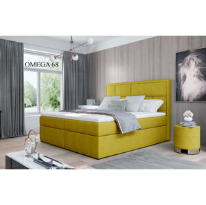Čalouněná postel MERON Boxsprings 140 x 200 cm Provedení: Omega 68