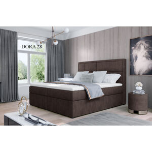 Čalouněná postel MERON Boxsprings 140 x 200 cm Provedení: Dora 28