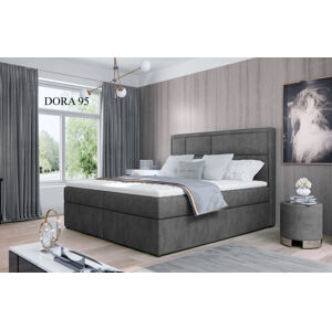 Čalouněná postel MERON Boxsprings 140 x 200 cm Provedení: Dora 95