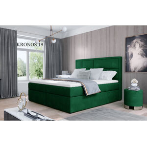 Čalouněná postel MERON Boxsprings 140 x 200 cm Provedení: Kronos 19