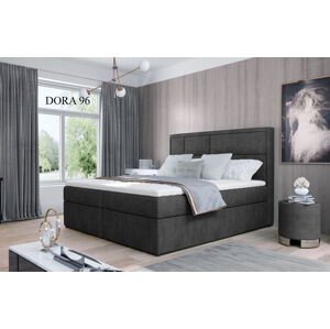 Čalouněná postel MERON Boxsprings 160 x 200 cm Provedení: Dora 96