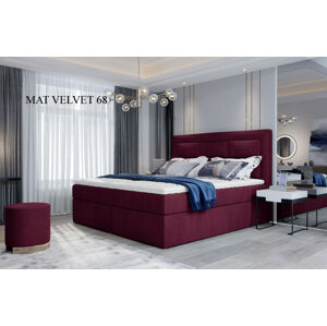Čalouněná postel VIVRE Boxsprings 140 x 200 cm Provedení: Mat Velvet 68