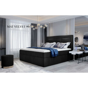 Čalouněná postel VIVRE Boxsprings 140 x 200 cm Provedení: Mat Velvet 99