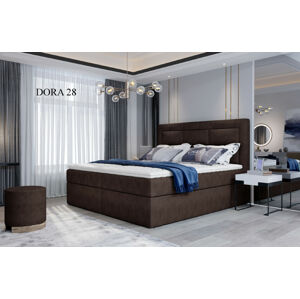 Čalouněná postel VIVRE Boxsprings 140 x 200 cm Provedení: Dora 28