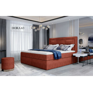 Čalouněná postel VIVRE Boxsprings 140 x 200 cm Provedení: Dora 63