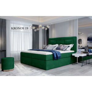Čalouněná postel VIVRE Boxsprings 140 x 200 cm Provedení: Kronos 19