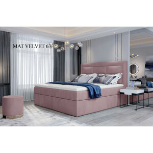 Čalouněná postel VIVRE Boxsprings 140 x 200 cm Provedení: Mat Velvet 63