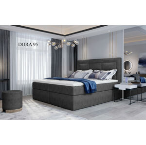 Čalouněná postel VIVRE Boxsprings 160 x 200 cm Provedení: Dora 95
