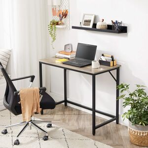 Kancelářský stůl jednoduchý šedé dřevo 100 x 50 x 75 cm
