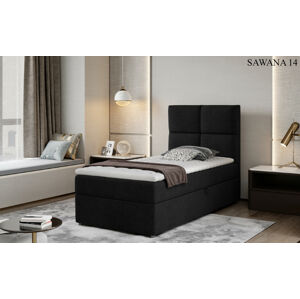 Čalouněná postel RIVIA Boxsprings 90 x 200 cm Provedení: Sawana 14