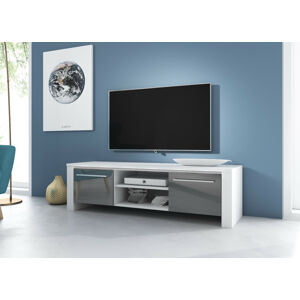 Televizní stolek Manhattan bílý/šedý