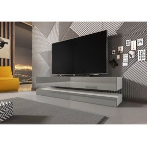 Televizní stolek FLY bílý/šedý