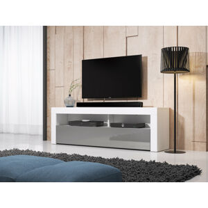 Televizní stolek MEX 160 cm bílý/šedý