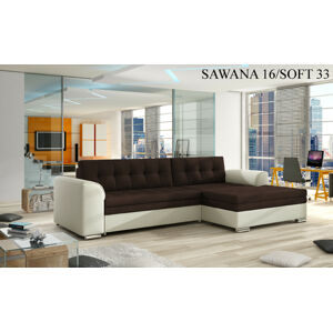 Rohová sedací souprava CONFORTI , pravé provedení Provedení: Sawana 16 + Soft 033 beige