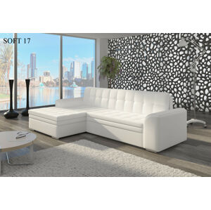 Rohová sedací souprava CONFORTI , levé provedení Provedení: Soft 017 white