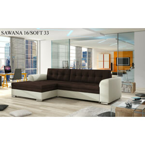 Rohová sedací souprava CONFORTI , levé provedení Provedení: Sawana 16 + Soft 033 beige