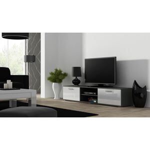 Televizní stolek Soho Barva: šedá/bílá, Délka TV stolku: 140cm