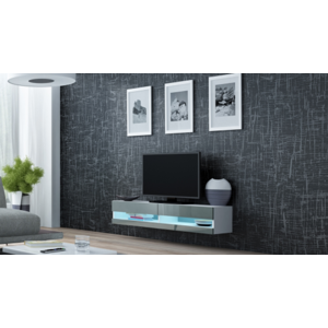 Televizní stolek Vigo 140 New bílo/šedý - akce