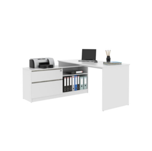 Kancelářský rohový psací stůl GP01 bílý