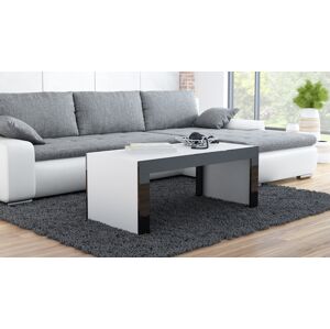 Konferenční stolek TESS 120 Barva: Bílý mat/Černý lesk