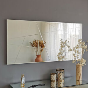 Dekorativní zrcadlo TANGENT stříbrné