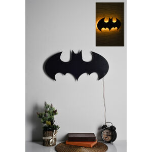 Dekorace BATMAN s led osvětlením žlutá 50 cm