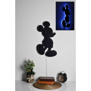 Nástěnná dekorace MICKEY MOUSE s led osvětlením 30 cm modrá