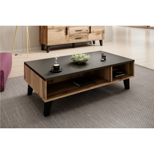 Konferenční stolek Lotta 110 Barva: Dub wotan/černý mat