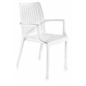 Zahradní židle RATTAN bílá