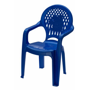 Dětská zahradní židle MODERN modrá