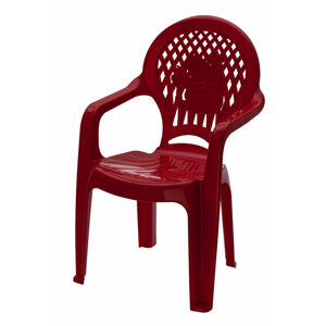 Dětská zahradní židle MODERN červená