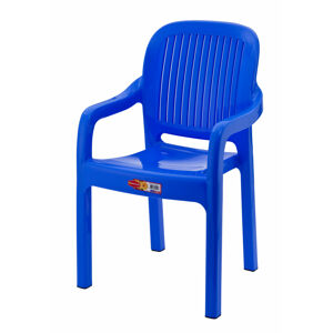 Dětská zahradní židle STRIPE modrá