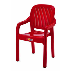 Dětská zahradní židle STRIPE červená