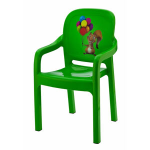Dětská zahradní židle PATTERN zelená