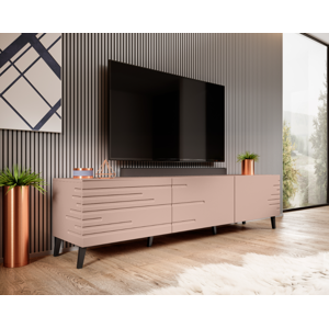 Televizní stolek Nova Barva: Růžový mat