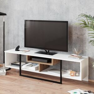 Televizní stolek ASAL 150 bílá černá dub