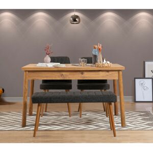Jídelní set COSTA borovice atlantic antracit